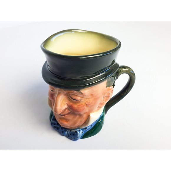 Royal Doulton 1950s Mr. Micawber MiniToby Mug Jug, Vintage Ceramic Character Jug - Picture 2 of 9